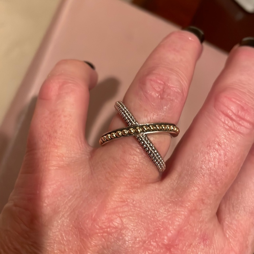 LAGOS Sterling Silver and 18K Gold Ring